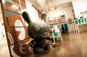 A Dunny, A Munny and a Labbit walk into a temporary KIdrobot store inside Cosmopolitan's P3 Studio...