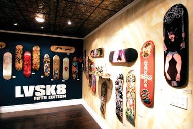 Skateboarder or no, it’s hard to not be impressed with the level of artwork on display at LVSK8 5 at Empire Gallery.