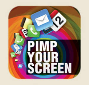 <em>Pimp your Screen</em> should have thought about how App icons mess with background color.