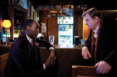 Riggs and Murtaugh, er, Brendan Gleeson and Don Cheadle do their buddy cop thing in ‘The Guard.’