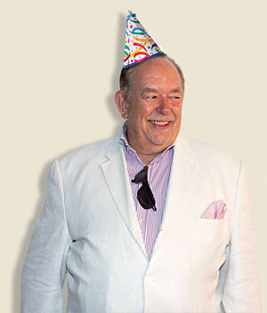 Robin Leach celebrates 50 years in celebrity journalism at Surrender on Friday.