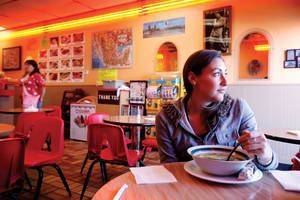 Have soup, will chill at Los Antojos.