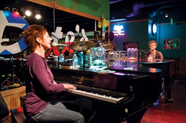 The Town Square bar offers dueling piano action—and some raunchy comedy.