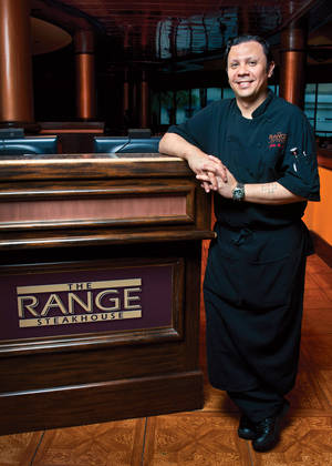 Specialty room chef of The Range at Harrah's John Witte incorporates touches of Hawaii into his Strip dishes.