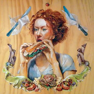 Best in show winner Joanna Lord’s “Girl With Sandwich”
