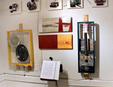 Image from Sanchez Burr’s Somebody Kill the Radio exhibit at Kleven Contemporary in 2012.