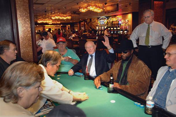 Jackie Gaughan is a man of the people, which is why he still plays cards among them. Mike Nolan, general manager and COO of the El Cortez, says this of the old days, when he and Jackie used to make the rounds on Fremont: 