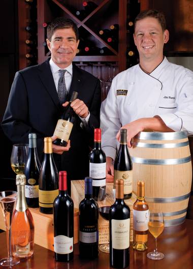 Master Sommelier George Miliotes and Executive Chef Jim Nuetzi.