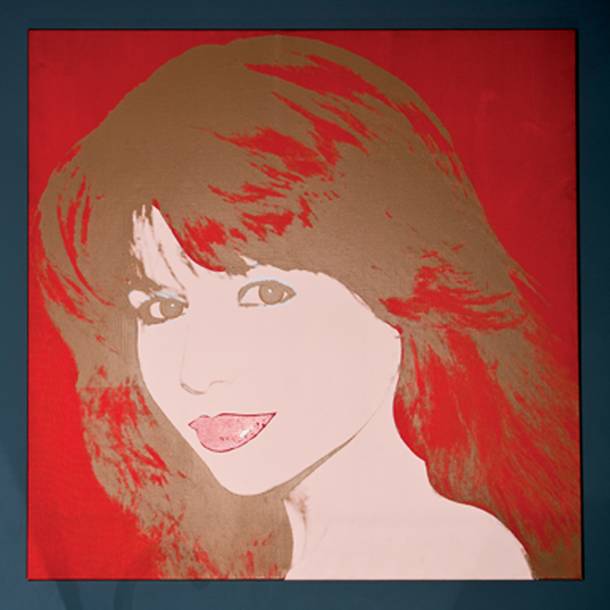 An Andy Warhol artwork of Pia Zadora as seen in her home July 19, 2012.