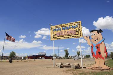 At Bedrock City in Williams, Arizona, the Stone-Age cartoon comes to life.