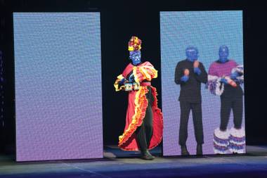 More color: The Blue Man Group changed venues, but still puts on a great show.