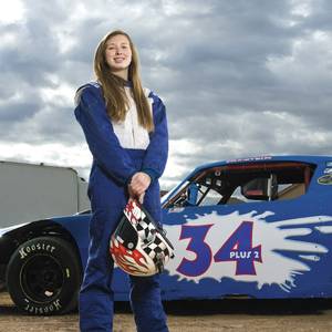 This 15-year-old is fast—she already has her NASCAR license.