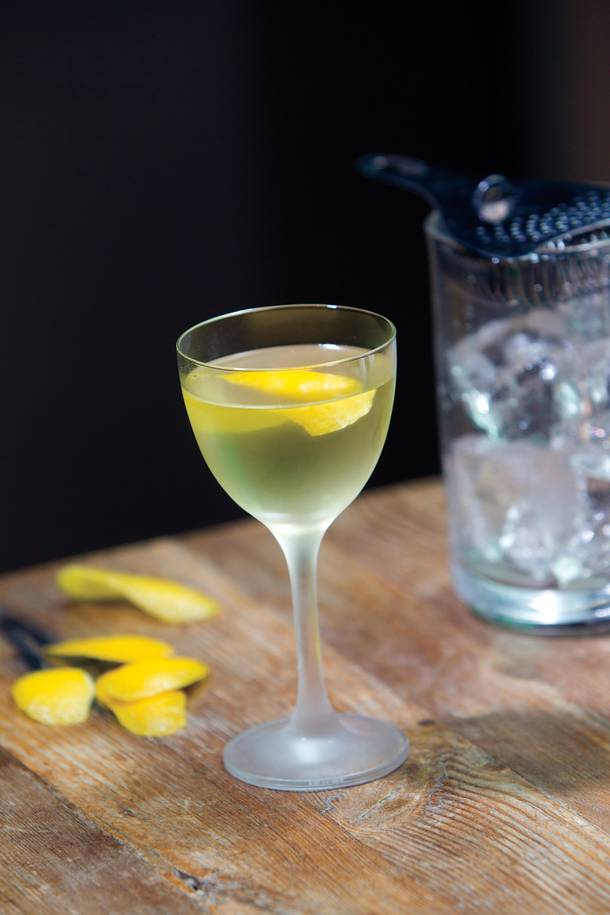 The Wizard is one of 28 cocktail recipes featured in Tony Abou-Ganim's Vodka Distilled.