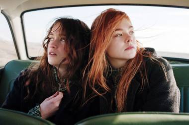 Elle Fanning, left, and Alice Englert give great performances in the just-average Ginger & Rosa.