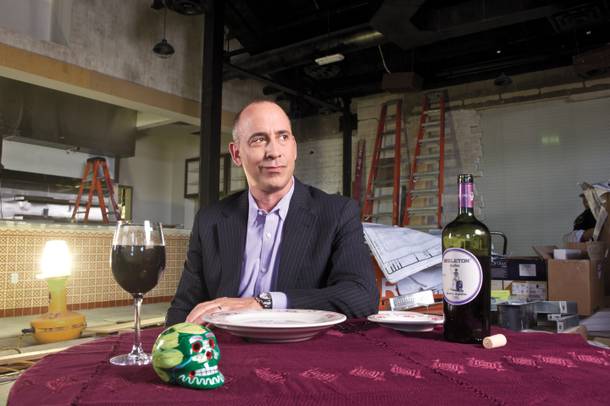 Michael Morton in his Downtown restaurant La Comida, set to open this month.