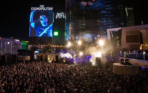 New Order drew one of the largest crowds ever to Cosmopolitan's Boulevard Pool on April 11.