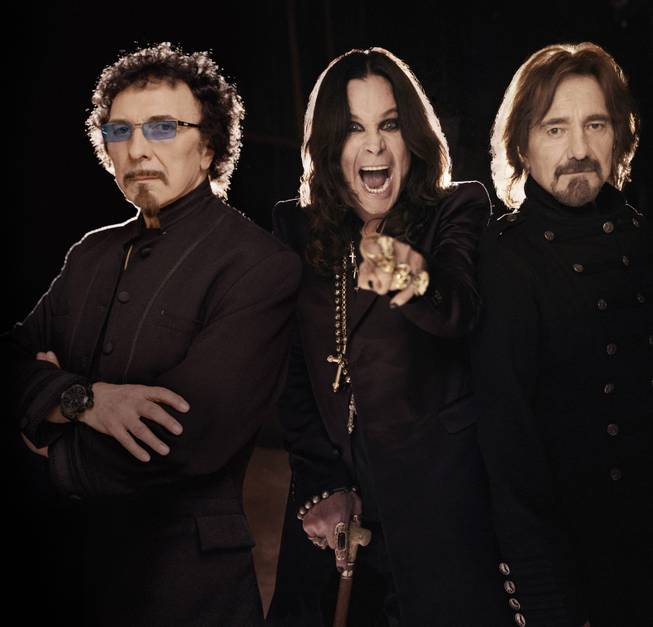 Iron Men (From left) Iommi, Osbourne and Butler, together on record for the first time in 35 years.