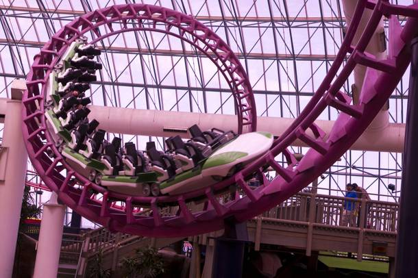 When Tom Nolan started as a supervisor at Adventuredome, he had to ride the Canyon Blaster every morning as part of testing. No coffee necessary.
