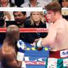 Boxing fans took to social media to say they could do a better job than judge C.J. Ross (pictured between the boxers in the background) during the recent Mayweather/Canelo fight.