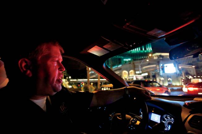 Desert Cab driver Michael Sandifar in Las Vegas on Friday, October 4, 2013.
