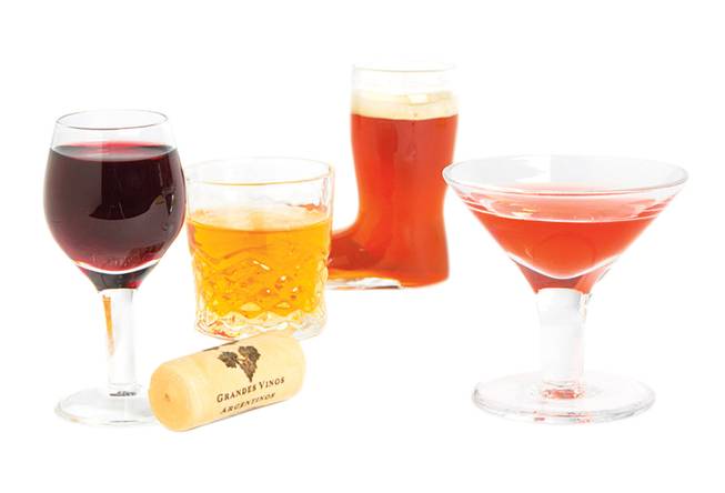 Booze Issue products: Cocktails shot glasses