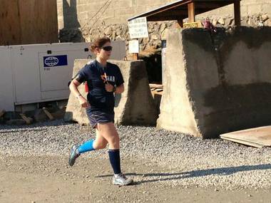 Five teams ran the first Operation Ragnar Afghanistan, an on-base relay race timed to coincide with Ragnar Relay Las Vegas.