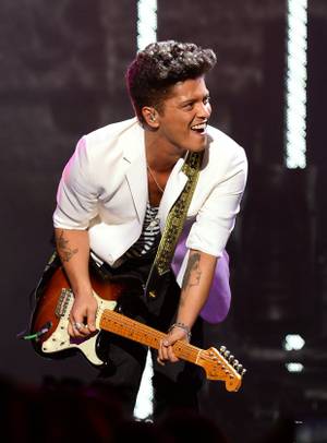 Bruno Mars performs at the Chelsea on New Year's Eve, 2013.