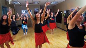 Las Vegas Hula Studio can teach you some culture and work on your waistline.