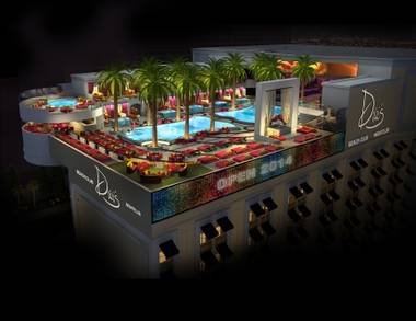 Coming soon to a roof near you: Victor Drai’s day and nightclub will bring the party (and palm trees) to prime Strip real estate.