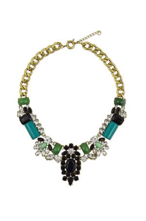 A pop-art floral necklace by Slate & Willow, a Rent the Runway line