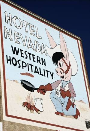 Hotel Nevada has many historic charms, inside and out.