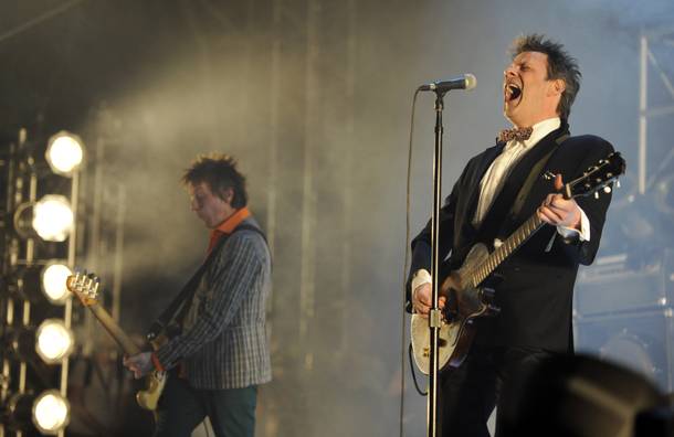 Paul Westerberg (right) and Tommy Stinson of The Replacements played their fourth reunited show at Coachella 2014 Day 1. 