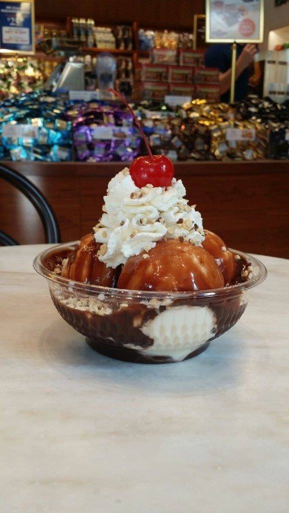 Try the High Roller Sundae at the Linq's Ghirardelli Chocolate shop.