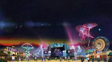 MGM—with the help of businessman Ron Burkle—is building the event’s internationally themed City of Rock, comprising six stages (including one featuring local talent) and more than 70 food and shopping vendors.