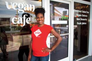 Stacey Dougan is the chef behind Simply Pure at Downtown Container Park.