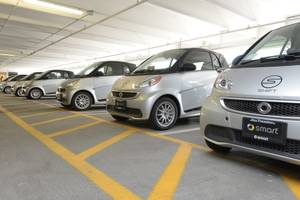 Shift's fleet of Smart cars