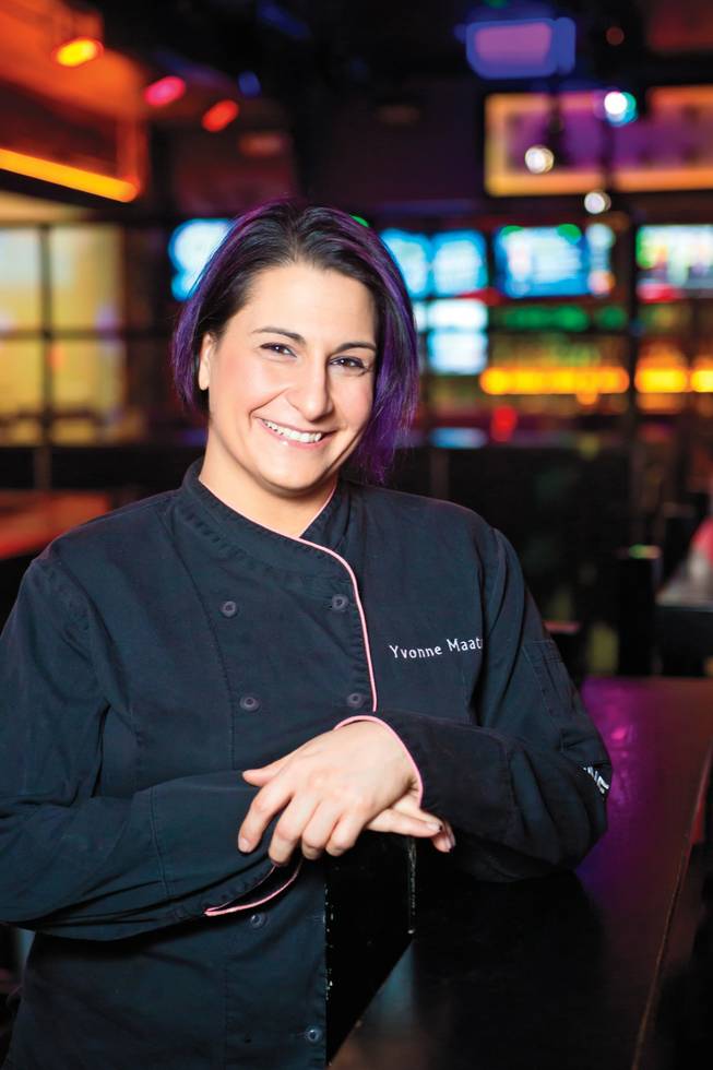 Chef Yvonne Maatouk runs the show at Planet Hollywood’s PBR Rock Bar & Grill.