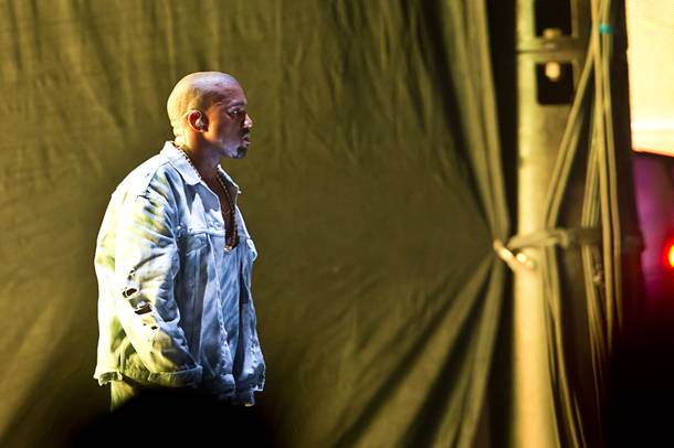Kanye West closes night one of the 2014 Life Is Beautiful music festival in Downtown Las Vegas, Friday Oct. 24, 2014.