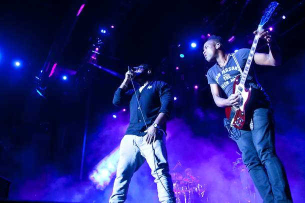 The Roots perform on day 2 of the Life Is Beautiful music festival in downtown Las Vegas, Sat. Oct 25, 2014.