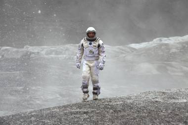 Interstellar turns out to be less hard-headed than soft-hearted, a sci-fi epic about how, like, all you need is love, man.