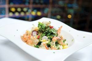 The Fish House's chef’s seafood salad is a magnificent meal by itself.