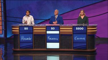 The next Ken Jennings? Foster thinks Jeopardy! has been dumbed down recently.