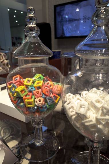 Sculptural sugar creations made with the ChefJet Pro 3D food printer.