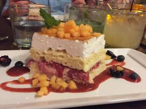 The <em>tres leeches</em> verona with spring berries and Italian meringue was an instant hit.
