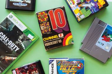 The Green Valley shop offers all kinds of old video-game systems, plus games for all of them.