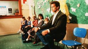 Arnold Schwarzenegger in <em>Kindergarten Cop</em>