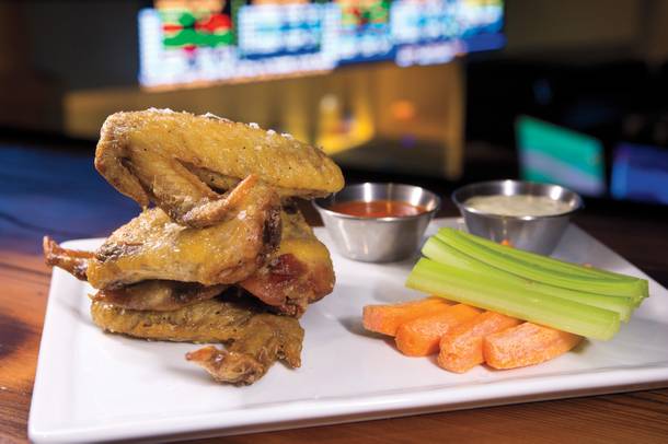 Sporting Life: Legit grub with the big game overhead.