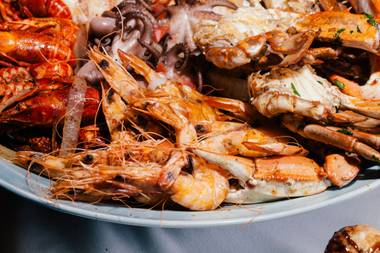 There was a time when the Rio Buffet was the center of the Vegas buffet universe. Now, the Carnival World & Seafood Buffet offers a new experience — prepare for the invisible hand-stamp that will get you into what feels like Club Shrimp Scampi.