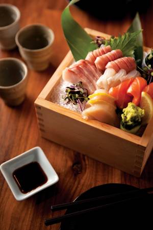 Assorted sashimi at Hachi.