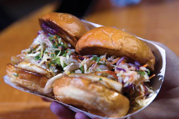 Sample food truck fare from other cities at the Great American Foodie Fest.